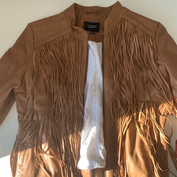 fringe leather jacket - Picture 7 of 7